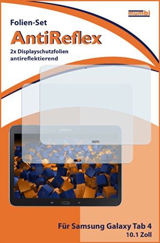 2 x mumbi Displayschutzfolie Samsung Galaxy Tab 4 T530 T535 (10.1 Zoll) Schutzfolie AntiReflex matt - 2
