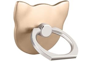 MuStone Soporte para Anillo de Dedo para teléfono Celular, Soporte Universal para teléfono, Soporte de Montaje para iPhone XS X 8 7 6 6S 5 5C 5S, Samsung Galaxy S9 S8 S7Edge S7 S6 Nota 8 5 (Oro)