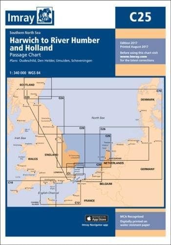 Imray Chart C25: Harwich to River Humber and Holland (C Series)