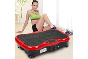 XDAILUYYDS Plateforme Vibrante & Oscillante-Appareil Fitness à Maison, Équipement Vibrant avec Moteur Ultra Silencieux, Parleur Bluetooth+Télécommande+2 Bandes de Résistance