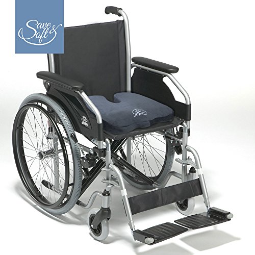 Erinnerung Schaum-Kissen von Save&Soft − Orthopädisches Premium-Steißbeinkissen für Bürostühle, PKW, LKW, Flugzeuge, Sitze aller Art. – ein bequemer Aufsatz zur Linderung von Ischias - 5