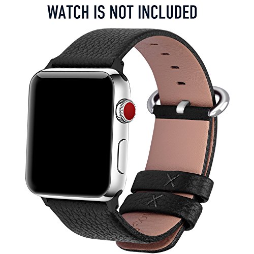 Fullmosa Compatible Correa Apple Watch 42mm 38mm Cuero 15 Colores Correa para Apple Watch iWatch Serie 3 Serie 2 Serie 1 Negro 42mm reviews Fullmosa Compatible Correa Apple Watch 42mm 38mm Cuero 15 Colores Correa para Apple Watch iWatch Serie 3 Serie 2 Serie 1 Negro 42mm