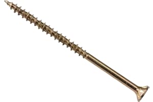 FORGEFIX ForgeFast Elite Low-Torque Woodscrews | 4.0 x 70mm | Zinc Yellow Passivated | Box 100