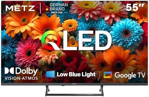 Metz TV 55" 4K Smart Google TV 55MQF7500Z, QLED, HDR10+, Dolby Vision & Atmos, MEMC, Blue Light Reduction EyeCare, Bluetooth Remote Control, DVB-T2/C/S2 Tuner