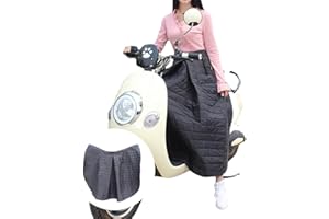LUUKUP Tablier moto jambe protecteur-Coupe-vent imperméable tablier de jambe couverture chaude-équitation d'hiver jupe en coton coupe-vent-universelle pour scooter moto