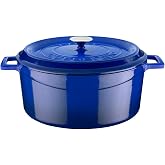 Lava cookware LV Y TC 32 K2 yuvarlak g&uuml;ve&ccedil; tenceresi, &Ccedil;ap: 32 cm, d&ouml;kme demir, mavi