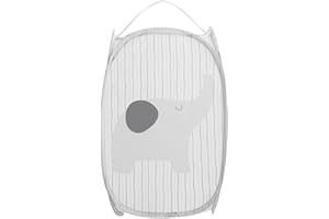 SODDYENERGY Dirty Clothes Storage Basket，Mesh Laundry Hamper Children's Toys Shoes Sundries Organizer Storage Hamper