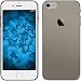 Produktbild PhoneNatic Case für Apple iPhone 7 Hülle Silikon grau Slimcase Cover iPhone 7 Tasche + 2 Schutzfolien