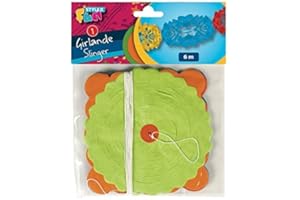 DIV Girlande 4 Stück x 6m bunt für Party Deko Fasching Geburtstag von Aktivhandel