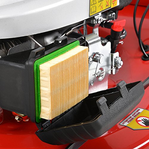 HECHT Benzin-Rasenmäher 5564 SXE Benzin-Mäher + Elektro-Start Funktion (Schnittbreite 56 cm, 70 Liter Fangkorbvolumen, 7-fache Schnitthöhenverstellung 25-75 mm, Radantrieb und Elektro-Start-Funktion) - 3