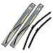 Produktbild 600mm / 480mm 2x Front PLATINUM Scheibenwischer Wischerblätter Set Scheibenwischerblätter Satz Premium AERO Qualität für Frontscheibe. Jurmann Trade GmbH®