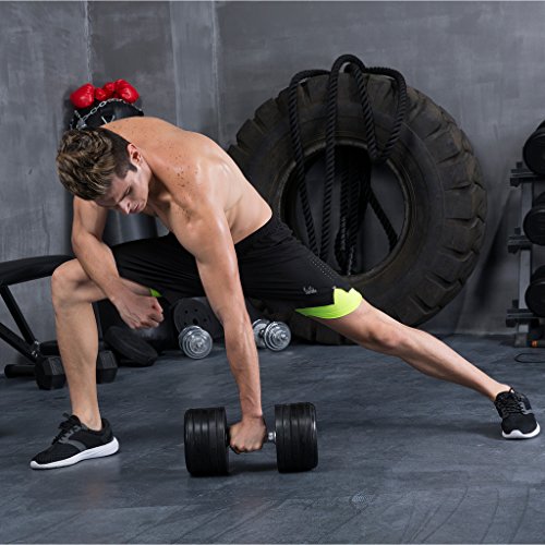 2-FITNESS Herren Laufhose kurz, 7 Zoll 2-in-1 Short, Schwarz, Gr. S bis XL - 8