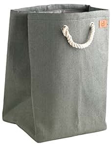 Wäschekorb Wäschesack modern Nylon grau von ZONE: Amazon.de: Küche