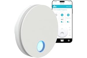 plikc Ario W - Aspiratore WIFI da parete ad aspirazione assiale con sensore di Umidità e Timer - MADE IN ITALY (Diametro 90 Bianco)
