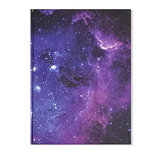 PAPBOO Galaxy Hardbound, Hardcover Notebook Diary, (22 X 17.5 cm, 80 GSM, 140 Single Ruled Pages) Journal, Gift