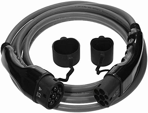 Premium Euro Series EV Charging Cable 3 Phase Type 2 to Type 2 - 32 amp | 5 meter | 22kW - Silver cable with Free Carry Case