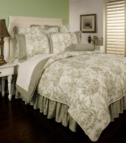 Sherry Kline Country Toile Sage 6-piece Comforter Set, California King