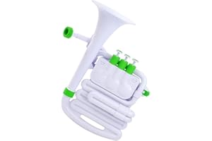Nuvo jHorn in bianco con finiture verdi, taglia unica