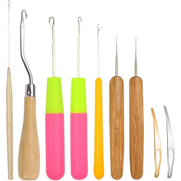 Kit 7 Pezzi Uncini Per Dreadlock - Ago Per Capelli, Manutenzione Locs E Sisterlocks, Oro Argento Rosa - Foto 2