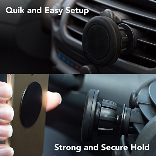 REMFER - Porta  Cellulare da Auto , Supporto auto Magnetico,  Con Rotazione A360, navigatore auto , Gps Traker Per Smartphone Iphone E Android LG Samsumg Huawei  Navigator Nero