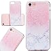 Produktbild iPhone 7 Hülle Vintage VertTek Weiß Silikon Case Marble Malerei Schlank Muster Etui Flexible Weiche TPU Gel Dünne Transparent Schalen Extrem Kratzer-Beweis Handyhülle Soft Back Protective Case