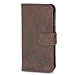 Produktbild GAZZI Samsung Galaxy S8 Hülle Leder Case Bookcase WalletCase Ledertasche Lederhülle Handytasche Handyhülle Echt Leder, Rundumschutz, Unzerbrechliche Schale, Vintage Braun