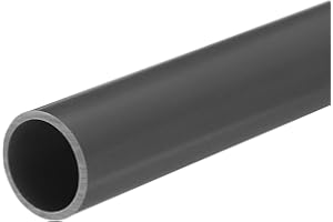 QUARKZMAN PVC Rohr, Durchmesser 21mm Länge 200mm Rund Kunststoffrohr für Garten, Aquarium, Wasserleitung, Kabelkanal, lüftungsrohr (Hellgrau)