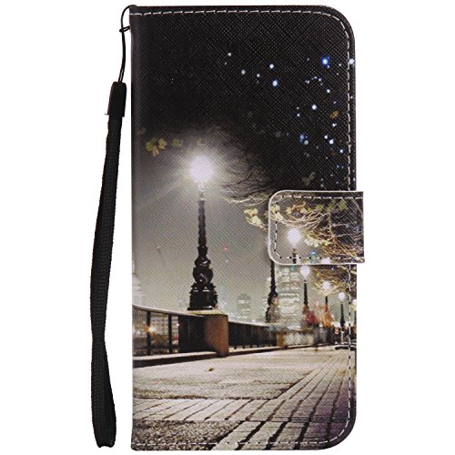 Feeltech Samsung Galaxy S7 Edge Hülle PU-Leder und Brieftasche Bunte Muster Fall mit Magnetverschluss, Hybrid-Kickstand mit Stand-Funktion, schlagen Sie schützende weiche TPU Stoßstangenabdeckung und Kreditkartenhalter für Samsung Galaxy S7 Edge Handgelenk Bügel-Buch-Art-Geldbeutel-Tasche mit 2 In 1 Berühren Sie Stift – London - 2