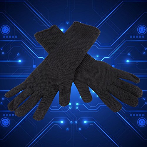 Edelstahl Wire Mesh Handschuhe Mit Langen Manschetten Hand Handgelenk Unterarm Protector Cut Resistant Ärmel Sicherheit Arbeitshandschuhe - 9