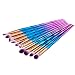 Eye Brush Set Unicorn,Molie Eyeliner Eyeshadow Blending Brush Makeup Tools Cosmetic Brushes Kit 10 PCS