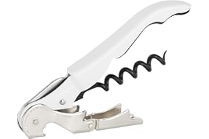 PULLTAP'S GENUINE Classic 500 Blanco - Sacacorchos de camarero para uso profesional - Fabricado en España - Incluye doble palanca articulada, navaja cortacápsulas y abrebotellas