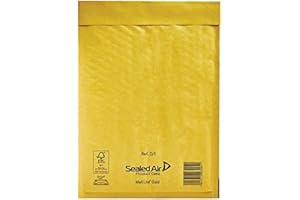 CUSHIONING POSTAL BAGS Buste imbottite Mail Lite Gold, formato D/1, 181 x 273 mm, 100 pezzi