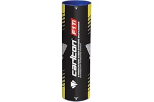 DUNLOP Carlton Premium Badminton Shuttle F1 TI - for Tournament and Club Players (1x6 Tube)