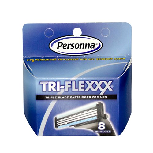 PersonnaTri-Flexxx Razor System for Men Cartridge Refill - 8 Ct,(Personna)