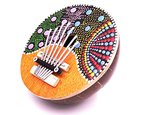 Preisvergleich Produktbild Karimba Kalimba, Daumenklavier, Sanza Coco, klassisches Musikinstrument, Rasta, Raggae, Bob Marley, Jamaika