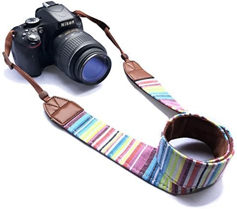 Alled RR-12-28-10 Camera Neck Shoulder Belt Strap, Vintage Print Soft Colorful Camera Straps for Women/Men for All DSLR/Nikon/Canon/Sony/Olympus/Samsung/Pentax ETC/Olympus, Colorful