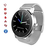 JIHUIA Fitness Tracker, HD Bildschirm Puls Monitor IP68 Wasserdicht Sport Sehen Schrittzähler Schlafen Monitor, Clever sehen Frau Männer Kinder,C