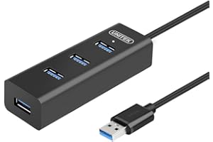 Unitek Y-3089, Hub USB 3.0, 4 Porty, Czarny