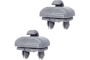Peslogy 2pcs Auto Sun Visor Clip Hook Bracket Hanger Audi Sun Visor Clips Replacement for Audi A1 A3 A4 A5 Q3 Q5 A7 B6 B7 B8 S4 S5 Reference Parts No: 8U0857562A,8E0857562 (Grey)