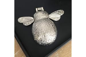 A.B HARDWARE Polished Nickel Bumble Bee Door Knocker, Animal Vintage Heavy Knockers