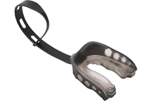 MUJILUXE Sport Mundschutz,Mundschutz mit Riemen Sprechen möglich für American Football Kampfsport, Boxen, Kickboxen, Hockey, Football Erwachsene