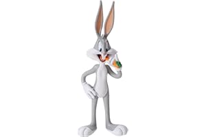 The Noble Collection Looney Tunes Mini Bendyfigs Bugs Bunny - 14,5 cm (14,5 cm) Szlachetne zabawki miniaturowe zginana figura Posable Doll Figures