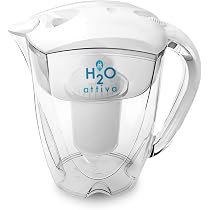 Carafe Filtrante Invigorated Water PH Restore - 3,5L Verre - Filtre Eau Alcaline Multi-Niveaux