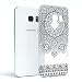 Produktbild HULI Design Case Hülle für Samsung Galaxy S7 Smartphone im Orientalischen Muster Graphit - Schutzhülle aus Silikon mit orientalischem Mandala Ornament Traumfänger - Handyhülle mit Druck
