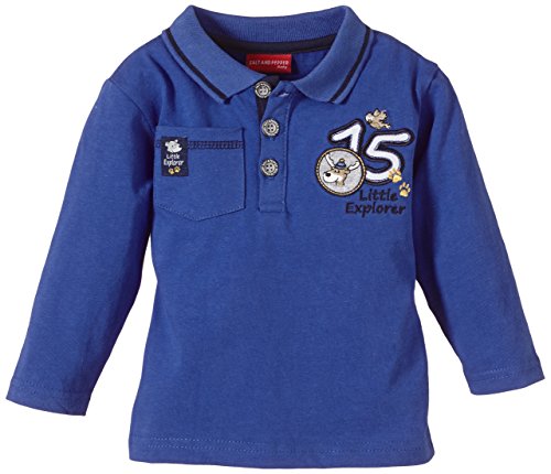 Salt & Pepper Baby Boys 0-24m B Poloshirt Nordic 15 Plain Polo Shirt, Blue (Bright Blue 434), 0-3 Months (Manufacturer size: 62)