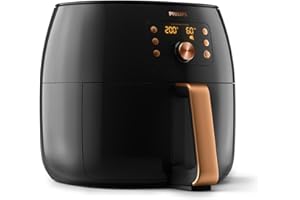 VERSUNI Philips Premium Smart Sensing XXL HD9867/90 Airfryer 7,3L, ajuste durée de cuisson, température