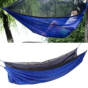 Outdoor Hammock, Large Space Breathable Easy to Carry Portable Hiking Hammock for Camping for Outdoor(Blue)