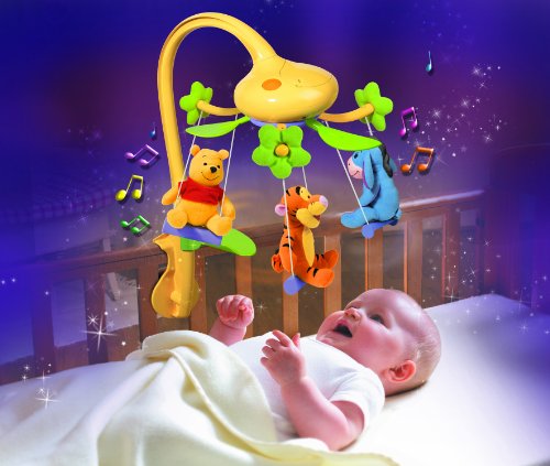 Tomy Disney Winnie the Pooh Swing Time Baby Cot Mobile