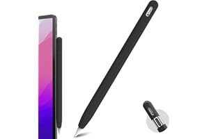 BEAUDOM Custodia in Silicone per Apple Pencil Custodia USB-C Apple Pencil USB C Custodia Antiscivolo Compatibile con Apple Pencil USB-C (Nero)
