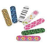 Fashion Gallery 10Pcs Mini Professional Nail Art Files Sanding Buffer Slim Crescent Tool Grit